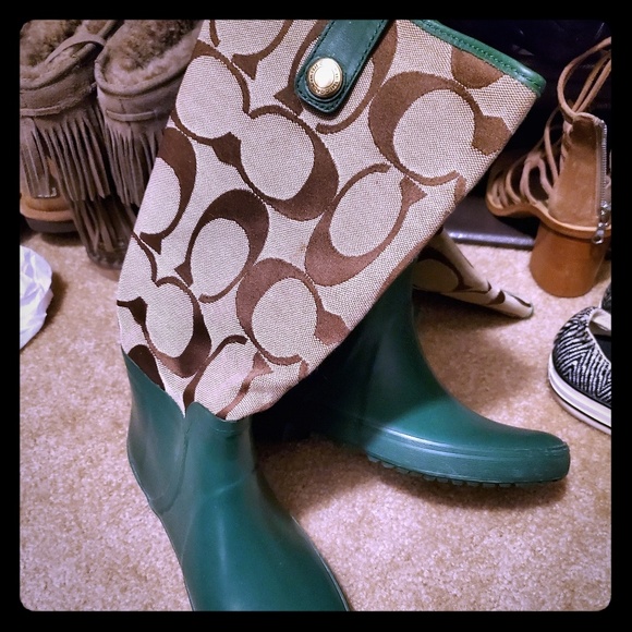 Coach rainboots - Picture 1 of 1